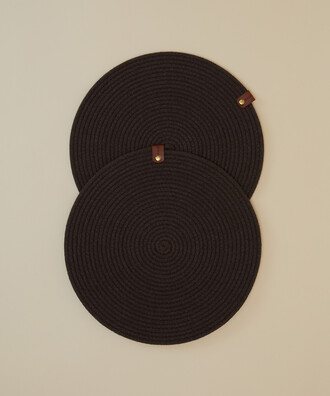 2’Lİ AMERİKAN SERVİS – 33 cm – KAHVE - 1