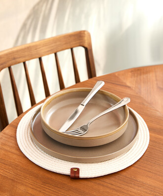 2’Lİ AMERİKAN SERVİS – 33 cm – KAHVE - 2