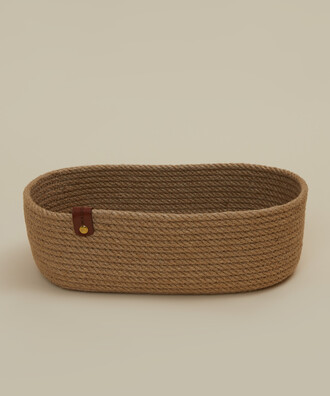 سلة ملونة من الخوص مقاس 16×29×10 سم HASIR