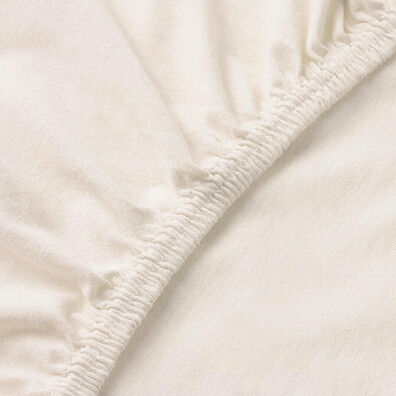 ملاءة سرير محبوكة باللون البني الفاتح - 3