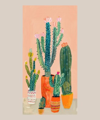 CACTI PLAJ HAVLUSU RENKLİ