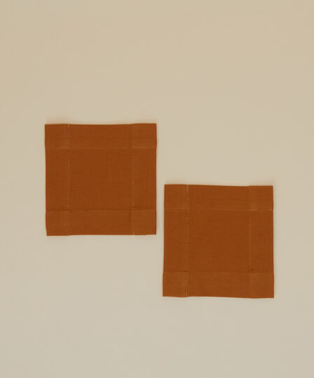 DENİM COLLECTION 2'Lİ BARDAK ALTLIĞI 15X15 
HARDAL