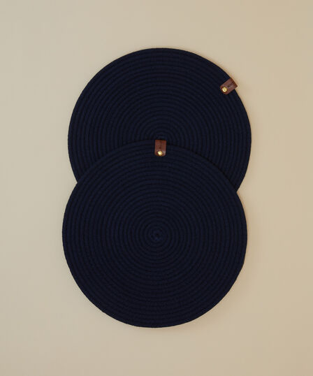 2-Piece American Serving Set – 33 cm – Navy Blue