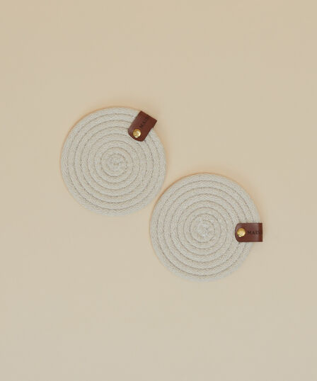2-Piece Coaster – 11 cm – Cream