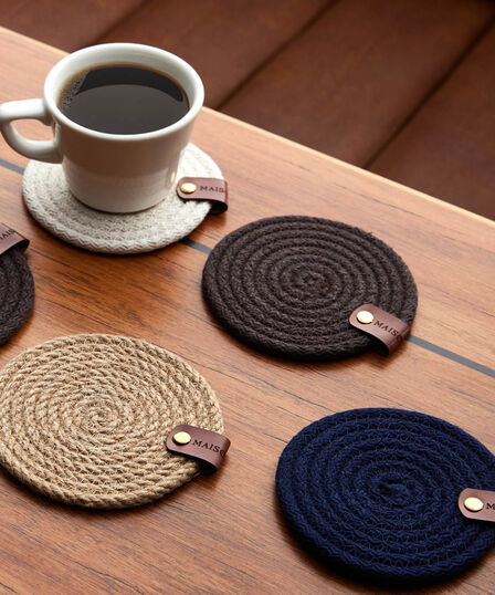 2-Piece Coaster – 11 cm – Cream - 2