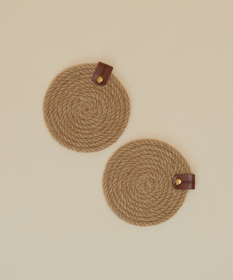 2-Piece Coaster – 11 cm – Hemp KENDİR