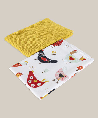 CHICK 2-PACK KITCHEN TOWELS - 1