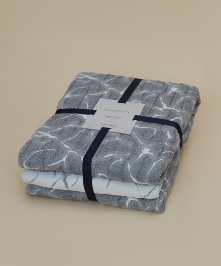 Jacquard Double-Sided Bedspread Set Dark Gray