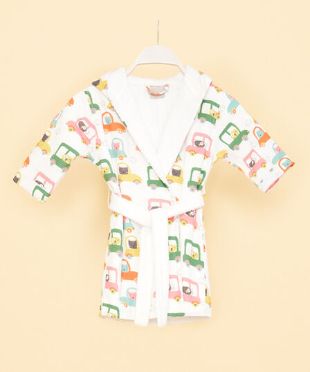 FUNNY CAR CHILDREN'S BATHROBE