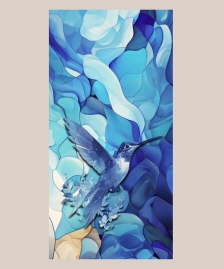 HUMMINGBIRD BEACH TOWEL - 2