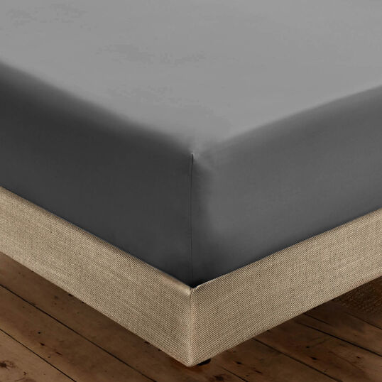 KNITTED FITTED SHEET GREY - 2