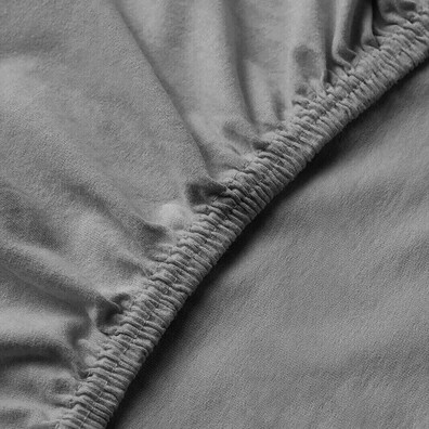 KNITTED FITTED SHEET GREY - 3