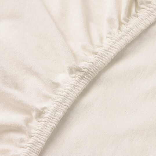 KNITTED FITTED SHEET ECRU - 3