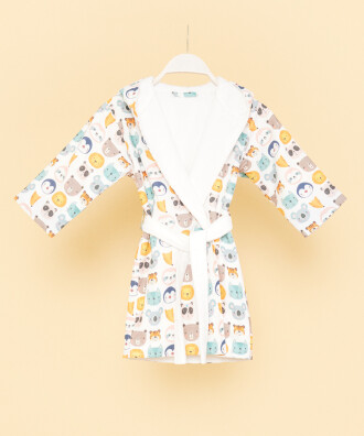 LITTLE ANIMALS CHILDREN'S BATHROBE RENKLİ