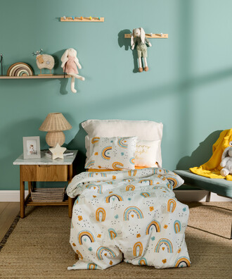 LITTLE SNAIL CHILDREN'S BEDSIDE COVER SET 100X150 COLORFUL - 2