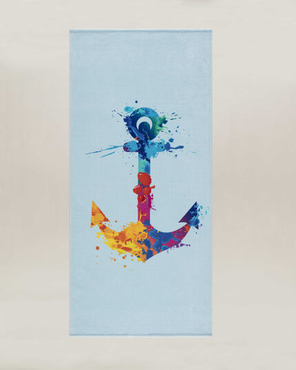 MARINE BEACH TOWEL 75X150 MULTI - 1