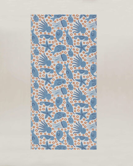 OCTOPUS BEACH TOWEL 75X150 MULTI - 1