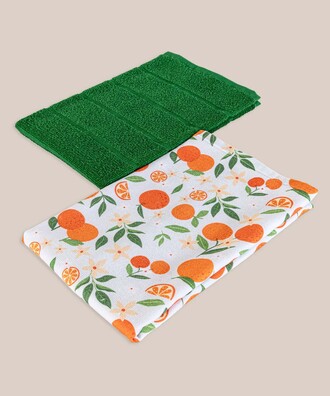ORANGE 2-PIECE KITCHEN TOWEL - 1