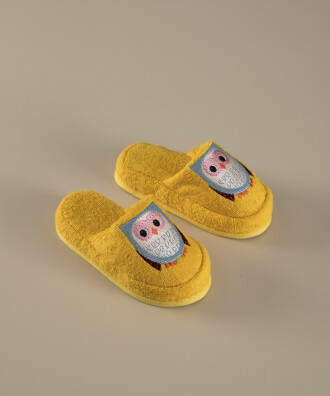 OWL CHILDREN'S SLIPPERS TURUNCU