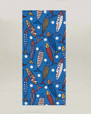 RAINBOW FISH BEACH TOWEL 75X150 MULTI MULTİ