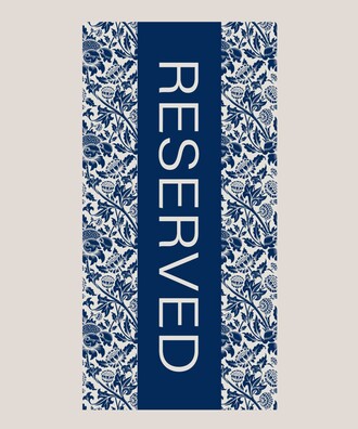 RESERVED BEACH TOWEL RENKLİ