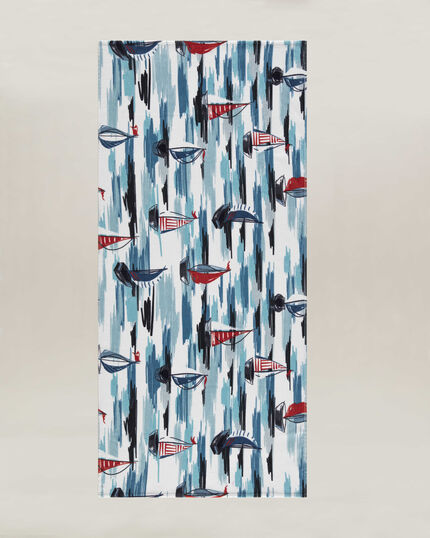 SAIL BOAT BEACH TOWEL 75X150 MULTI - 1