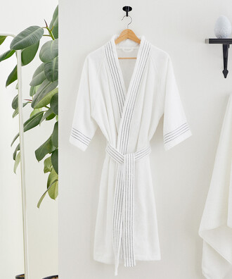 SUBTLE STITCH BATHROBE - 4