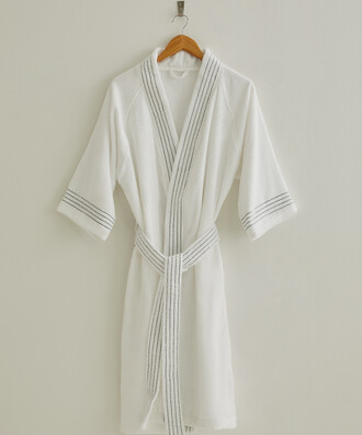 SUBTLE STITCH BATHROBE - 5
