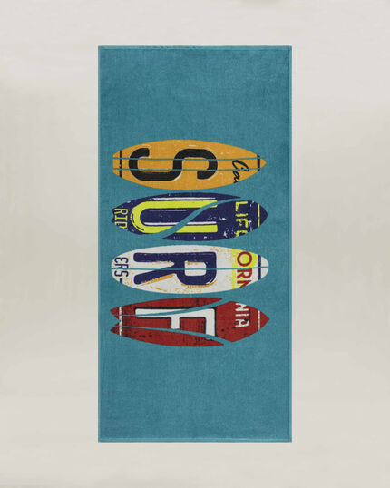 SURF BEACH TOWEL 75X150 MULTI - 1