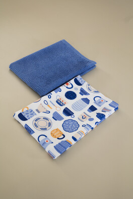 TEAPOT 2-PIECE KITCHEN TOWEL RENKLİ