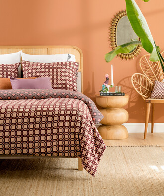 TIMELESS DUVET COVER SET PINK-PINK - 1