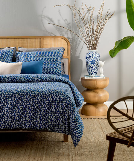 WIND DUVET COVER SET BLUE-BLUE