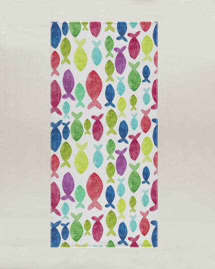 LITTLE FISH BEACH TOWEL 75X150 MULTI