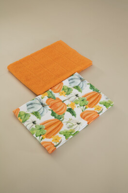 PUMPKIN 2'Lİ MUTFAK HAVLUSU RENKLİ
