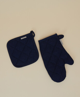 КОЛЛЕКЦИЯ DENIM КУХОННЫЙ КОМПЛЕКТ ИЗ 2 ПРЕДМЕТОВ 20X20/19X30 ИНДИГО İndigo